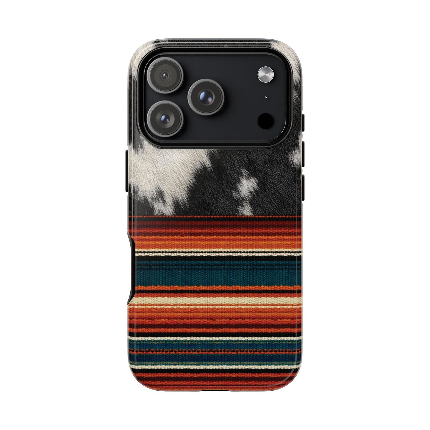 Cowhide + Serape Stripe Tough Case