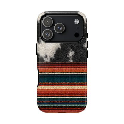 Cowhide + Serape Stripe Tough Case