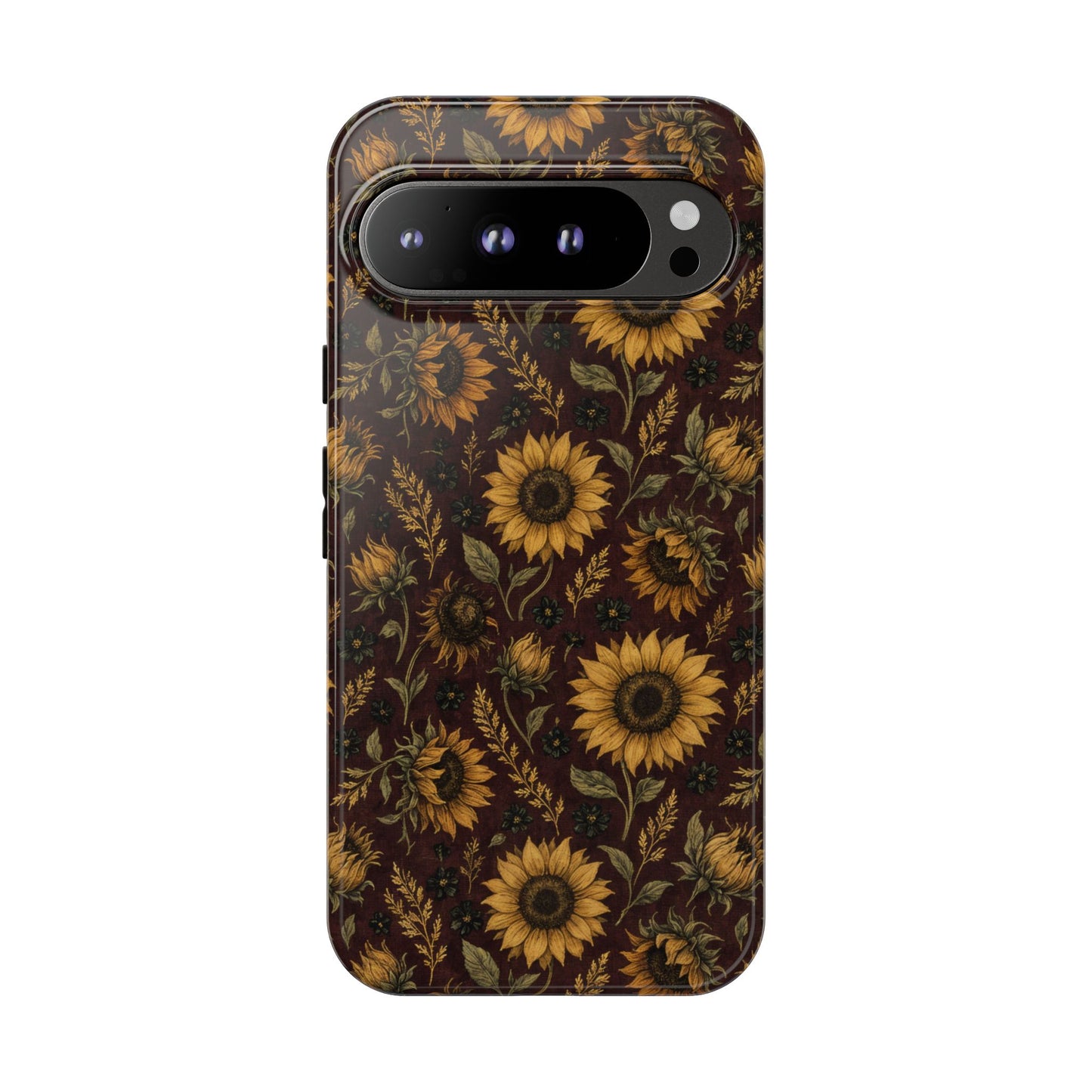 Burgundy Sunflowers Tough Case
