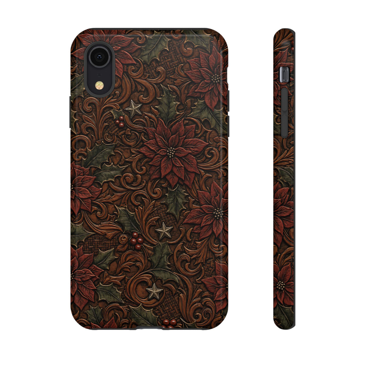 Tooled Poinsettia Tough Case