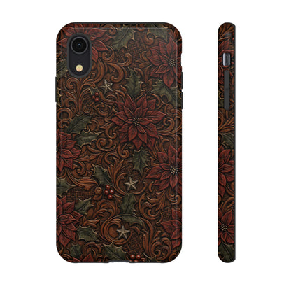 Tooled Poinsettia Tough Case