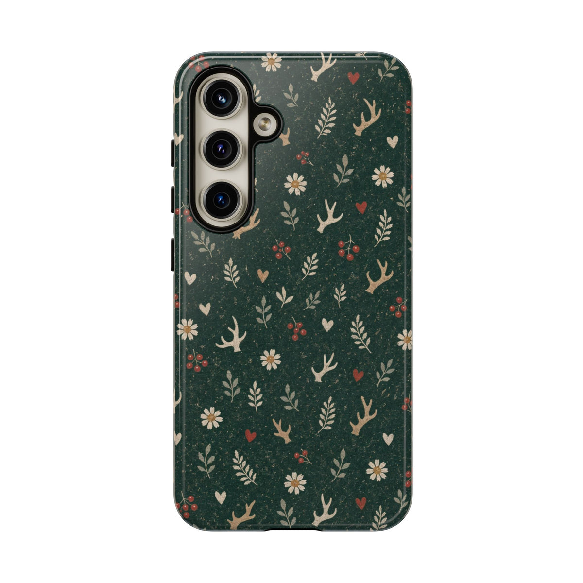 Antler Daisies Evergreen Tough Case