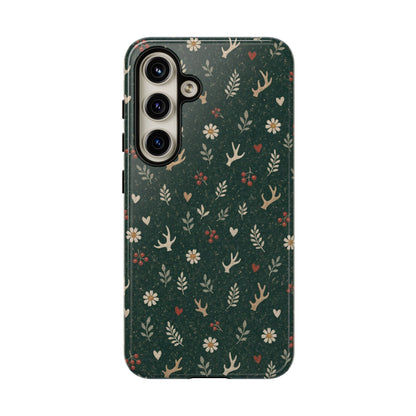 Antler Daisies Evergreen Tough Case