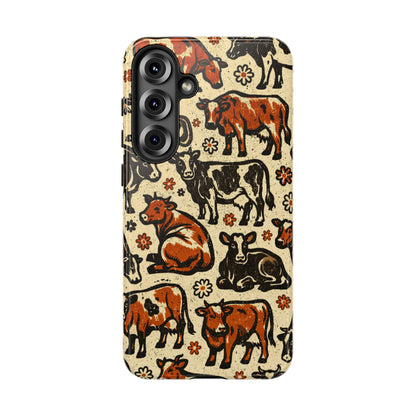 Retro Cows Tough Case