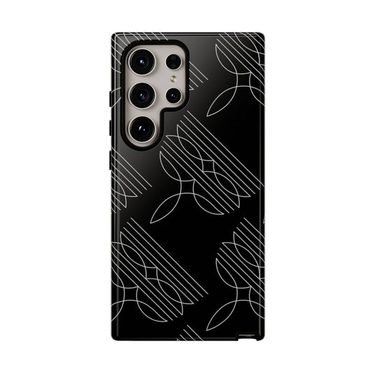 Boot Stitch Pattern Phone Case-Black