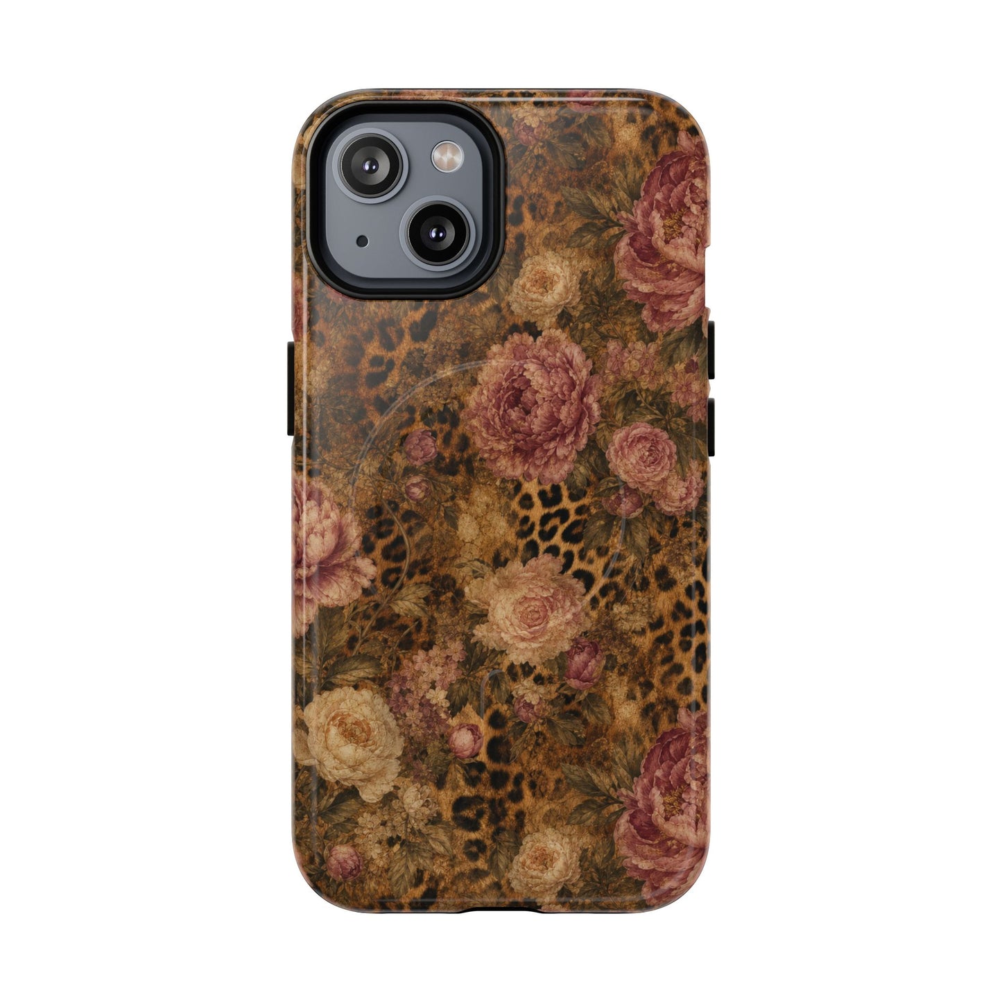 Leopard Floral Magnetic Case