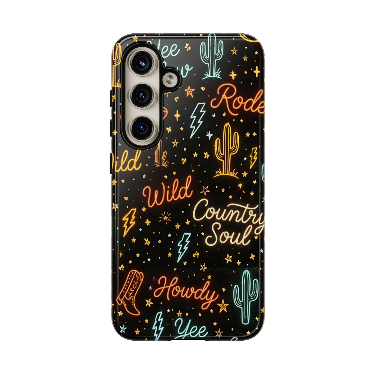 Neon Western Script Tough Case