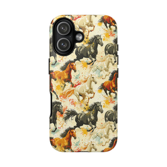 Painted Horses Tough Phone Case