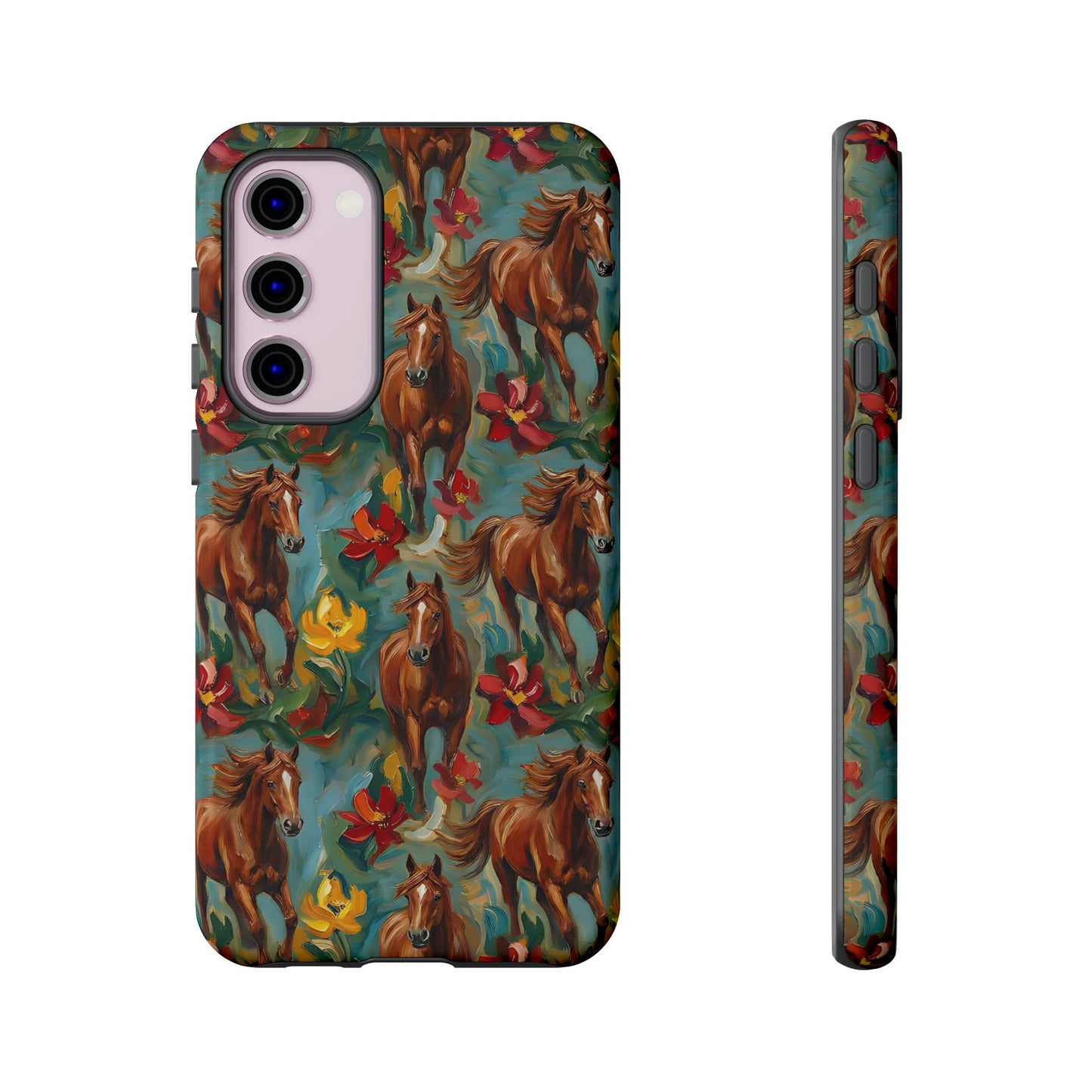 Oil Painted Horses Tough Case