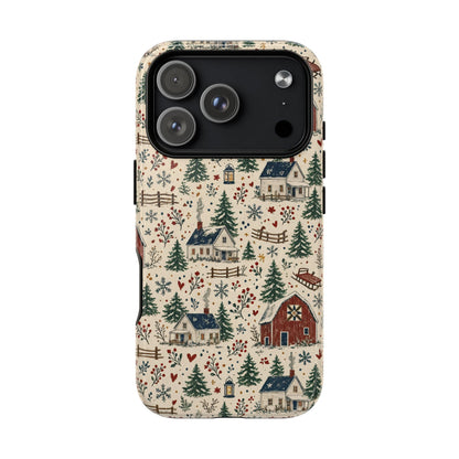 Snowy Farmstead Magnetic Case