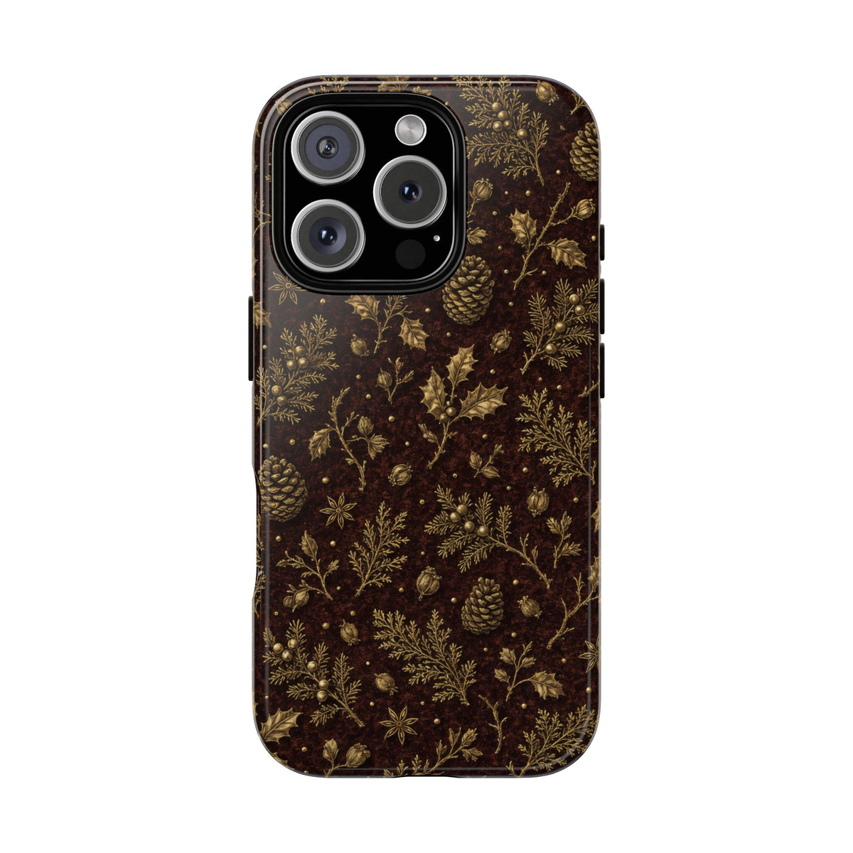 Brass Winter Botanicals Tough Case