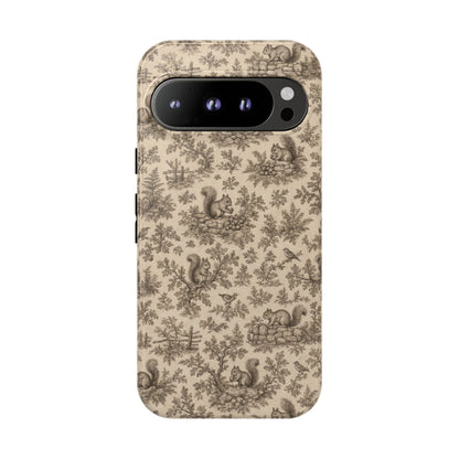 Squirrel Toile Tough Case