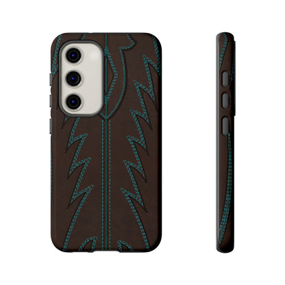 Boot Closeup Brown Turquoise Tough Case