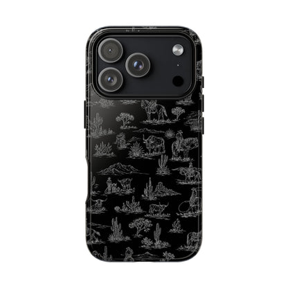 Midnight Toile Tough Case