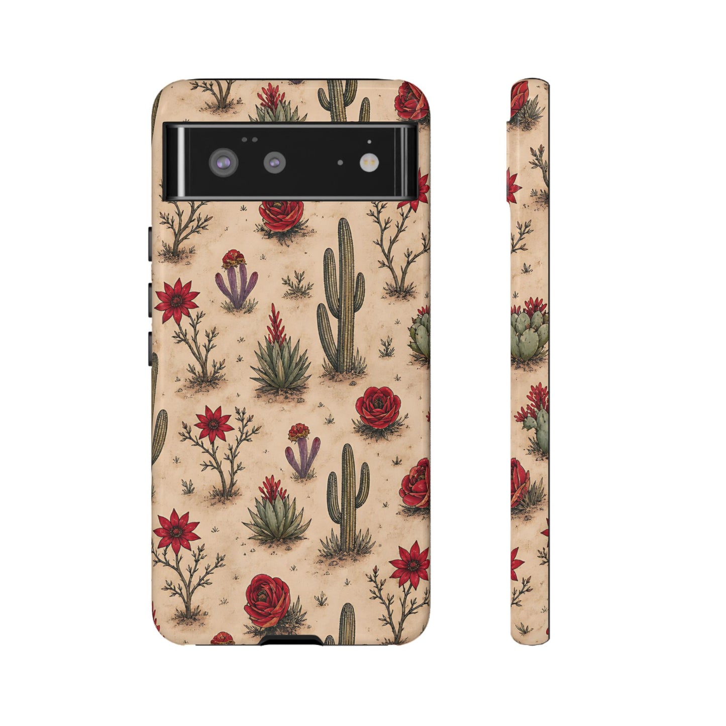 Red Bloom Desert Tough Case