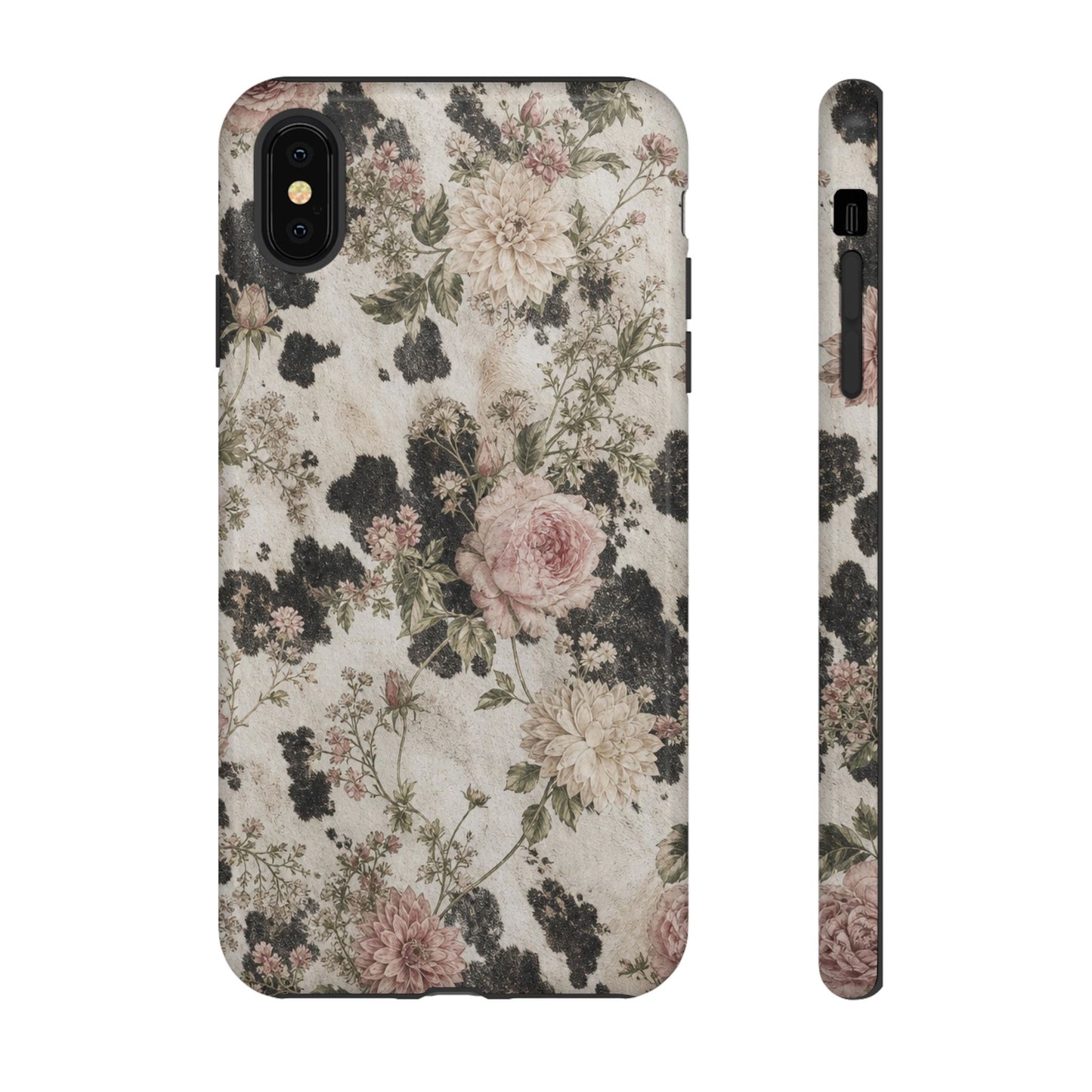 Floral Cowhide Tough Case
