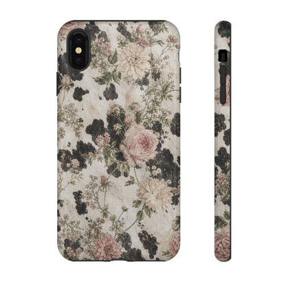 Floral Cowhide Tough Case