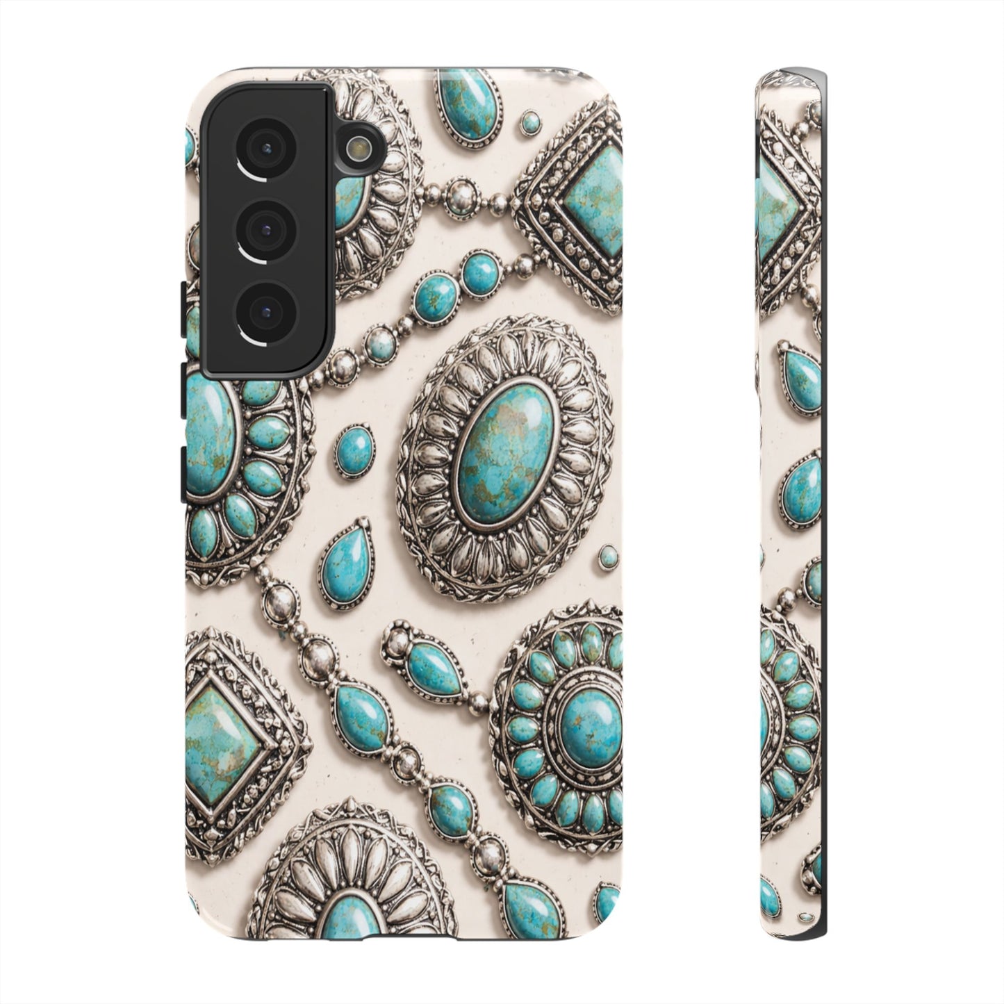 Turquoise Silver Concho Tough Case
