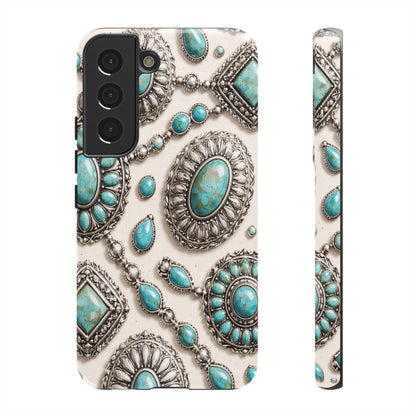 Turquoise Silver Concho Tough Case