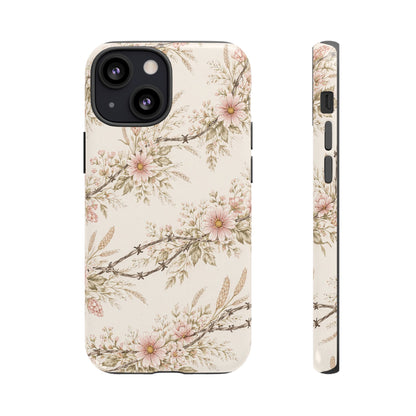 Floral Barbed Wire Tough Case
