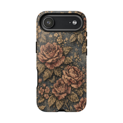 Denim Blooms Tough Case