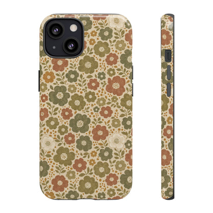 Retro Poppy Field Tough Case
