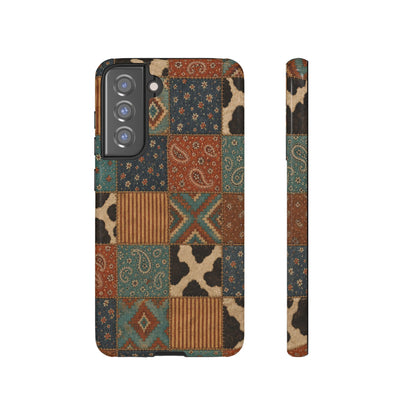 Turquoise Patchwork Tough Case