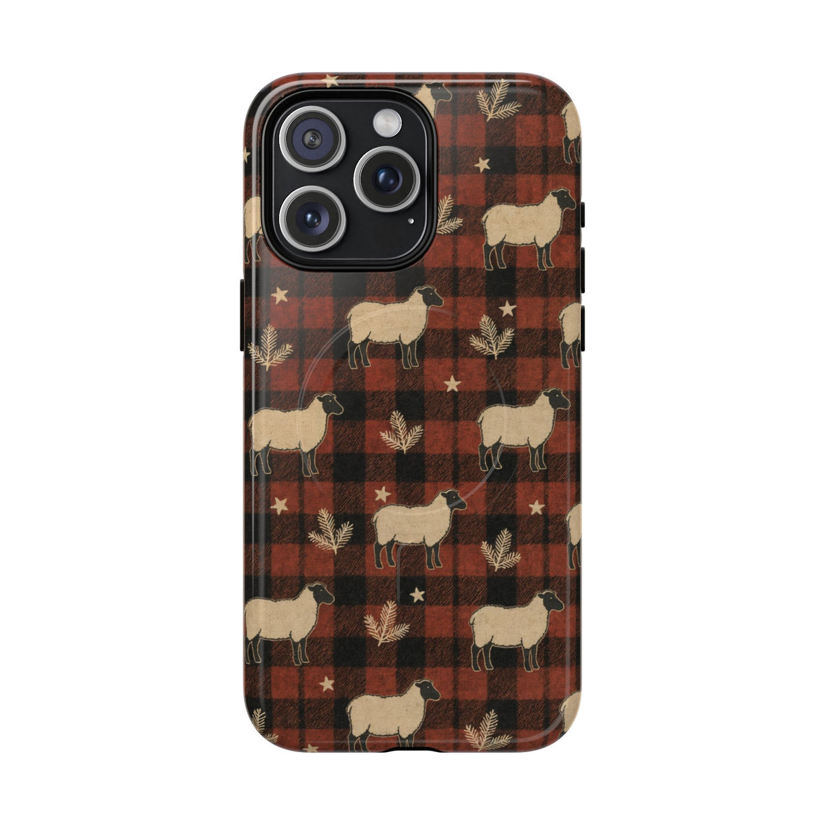 Plaid Sheep Magnetic Case