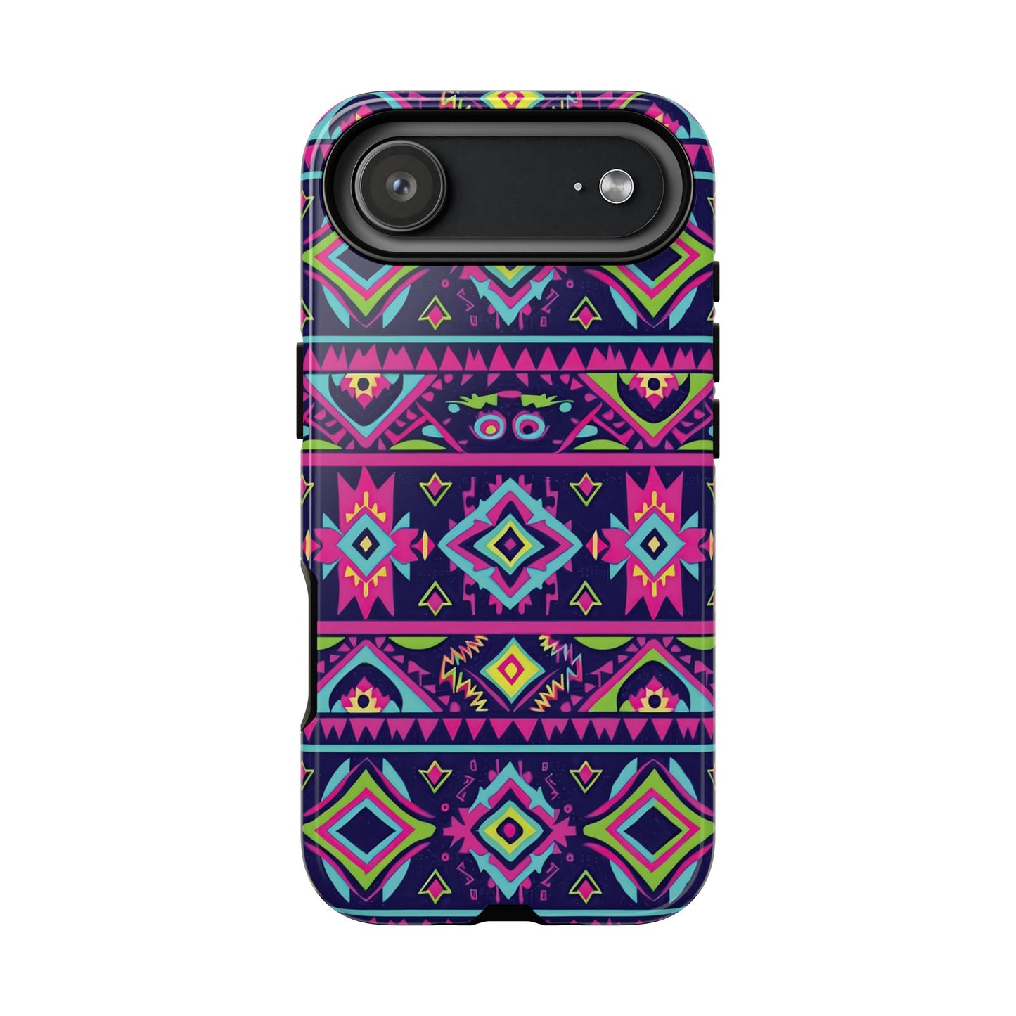 Neon Aztec Tough Phone Case