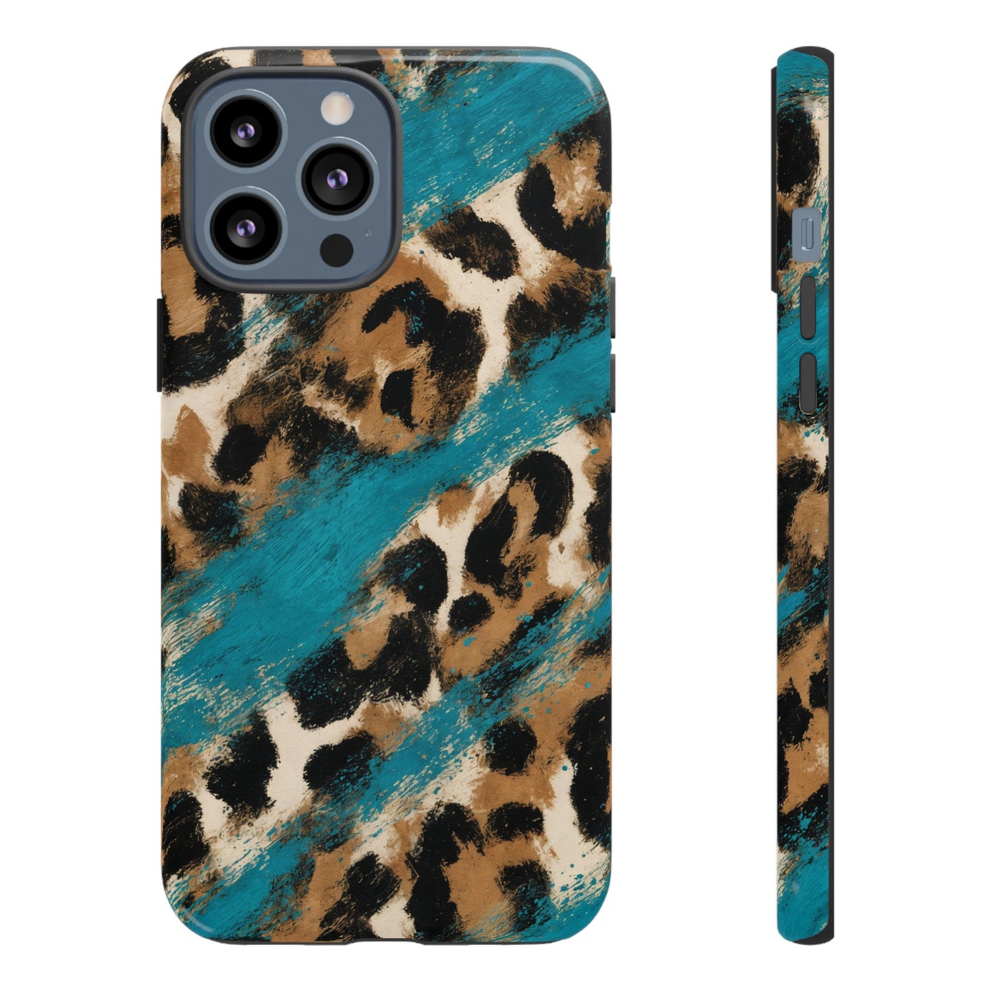 Turquoise Leopard Tough Case