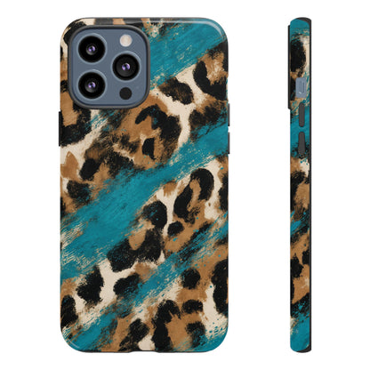 Turquoise Leopard Tough Case