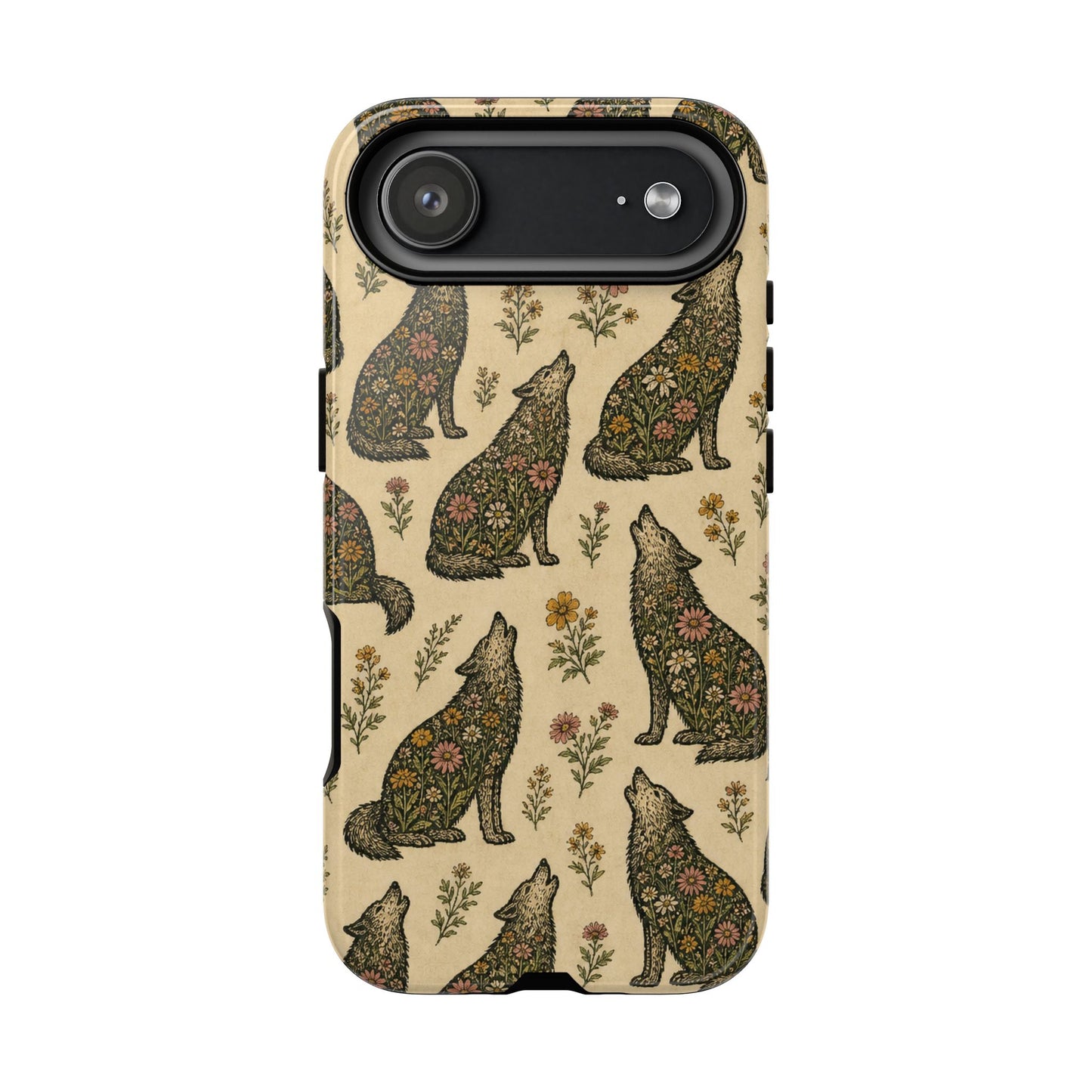 Floral Wolf Tough Case