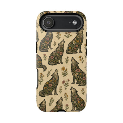 Floral Wolf Tough Case