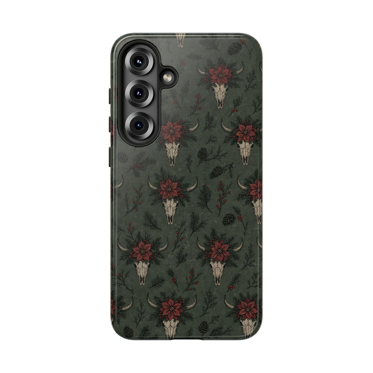 Inked Christmas Skull Tough Case