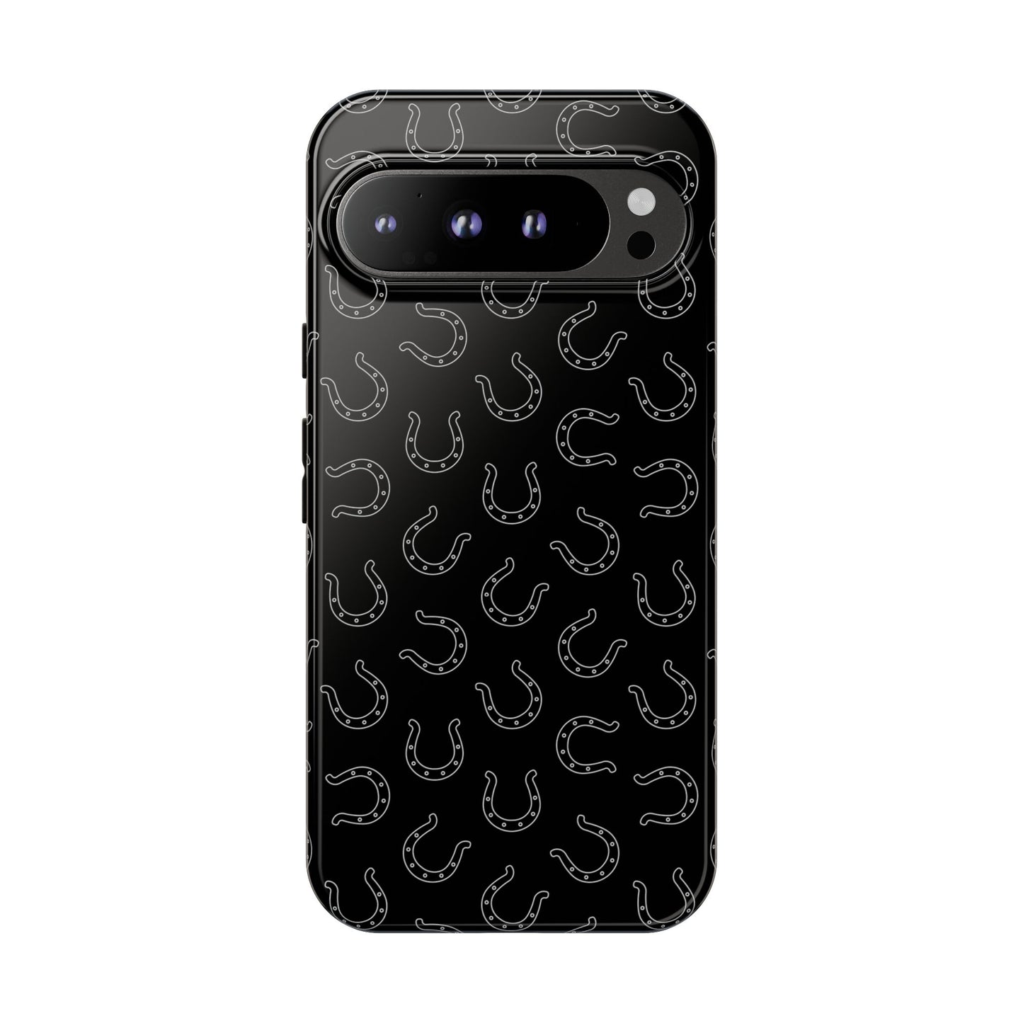 Black Horseshoe Tough Phone Case