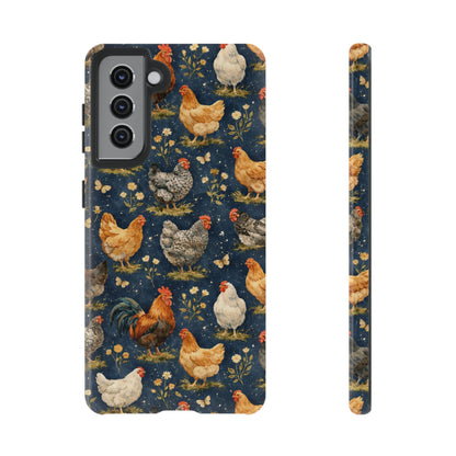 Indigo Chickens Tough Case