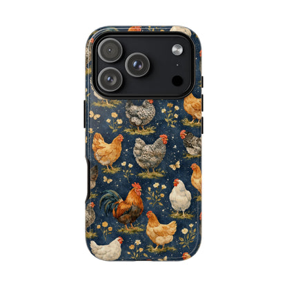 Indigo Chickens Tough Case