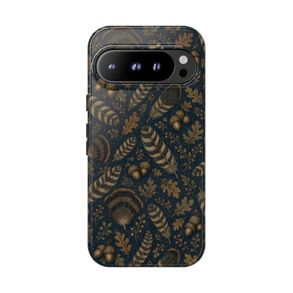 Navy Feathers Tough Case