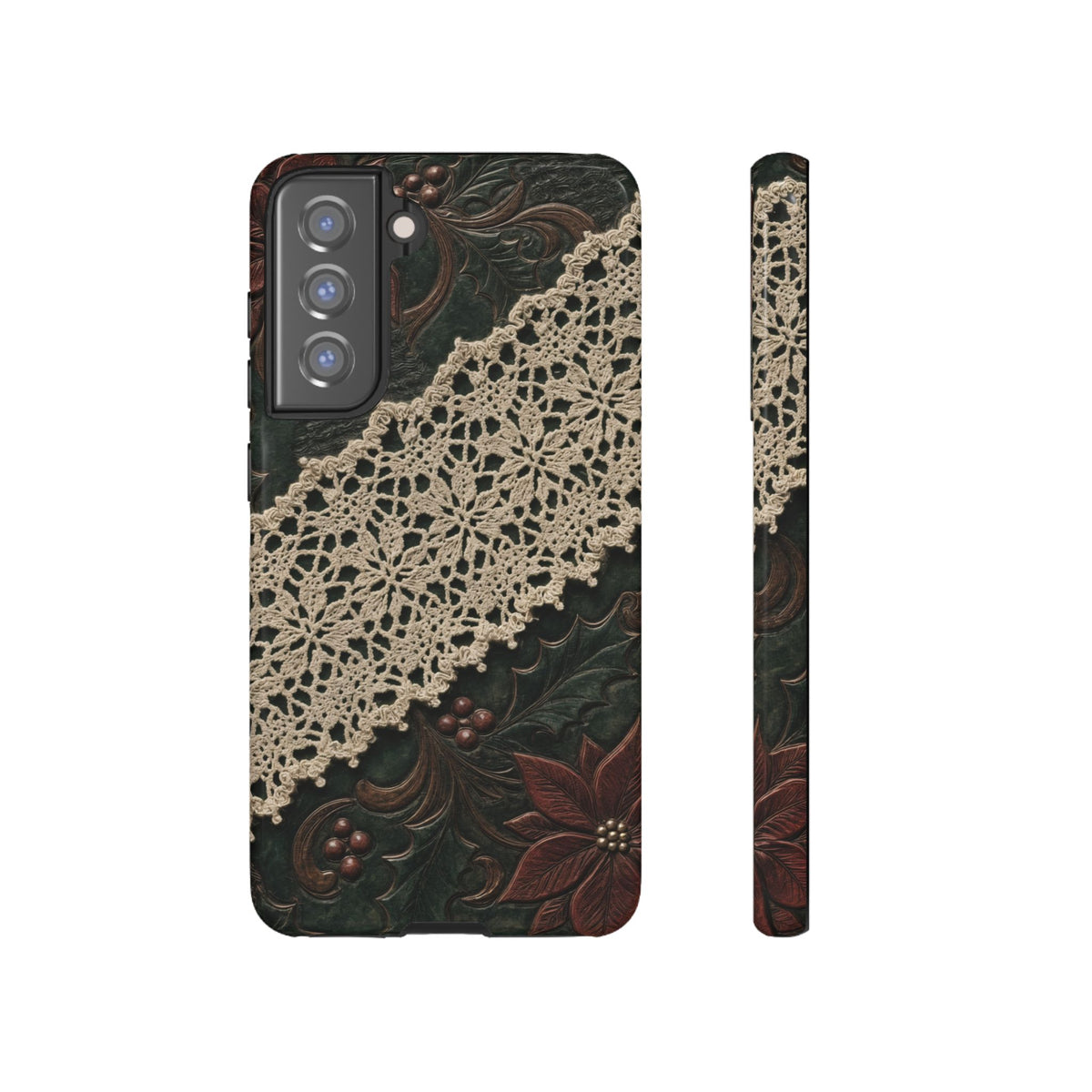 Poinsettia Lace Tough Case