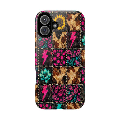 Neon Patchwork Tough Case
