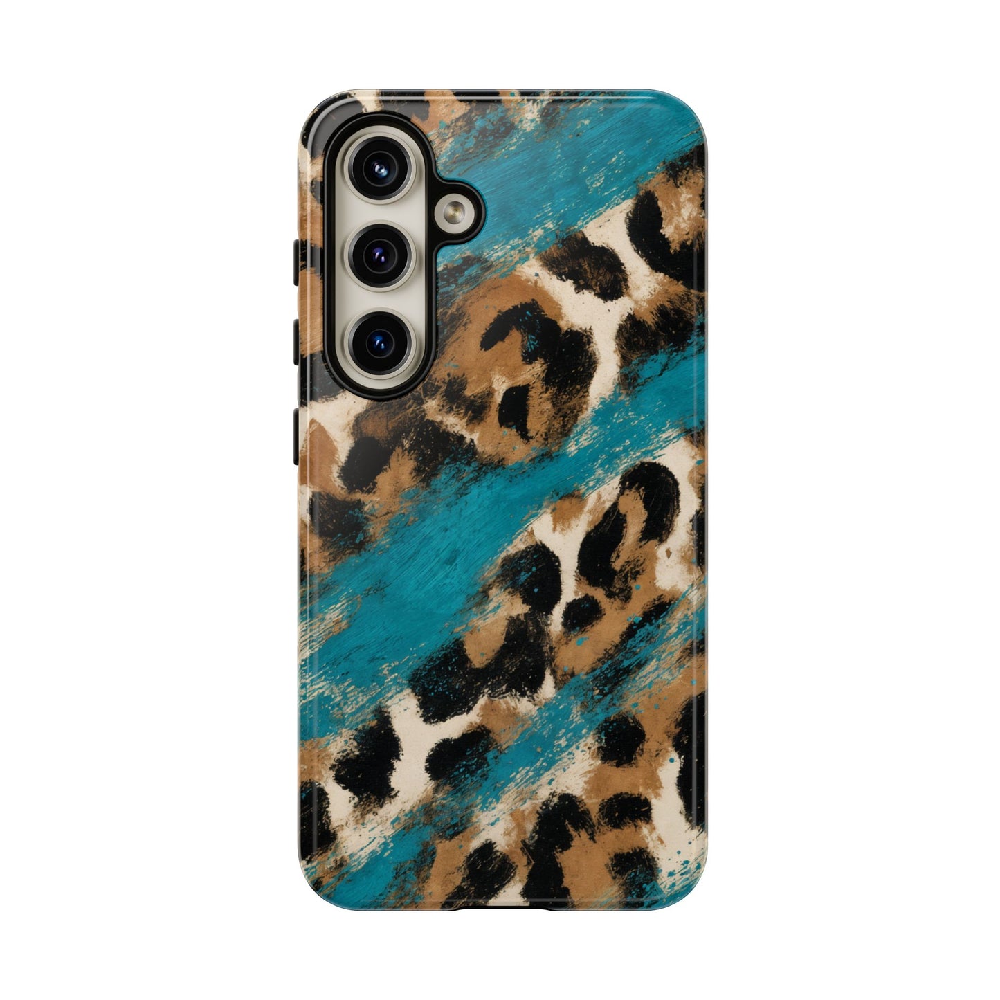 Turquoise Leopard Tough Case
