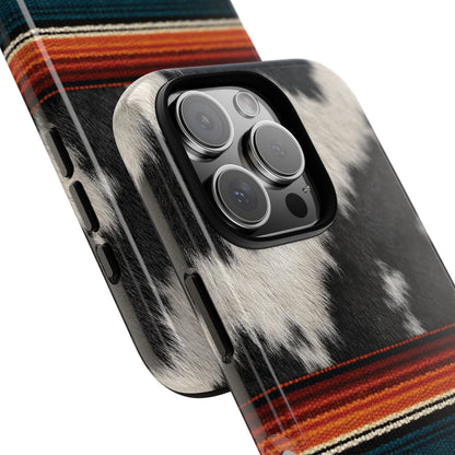 Cowhide + Serape Stripe Tough Case