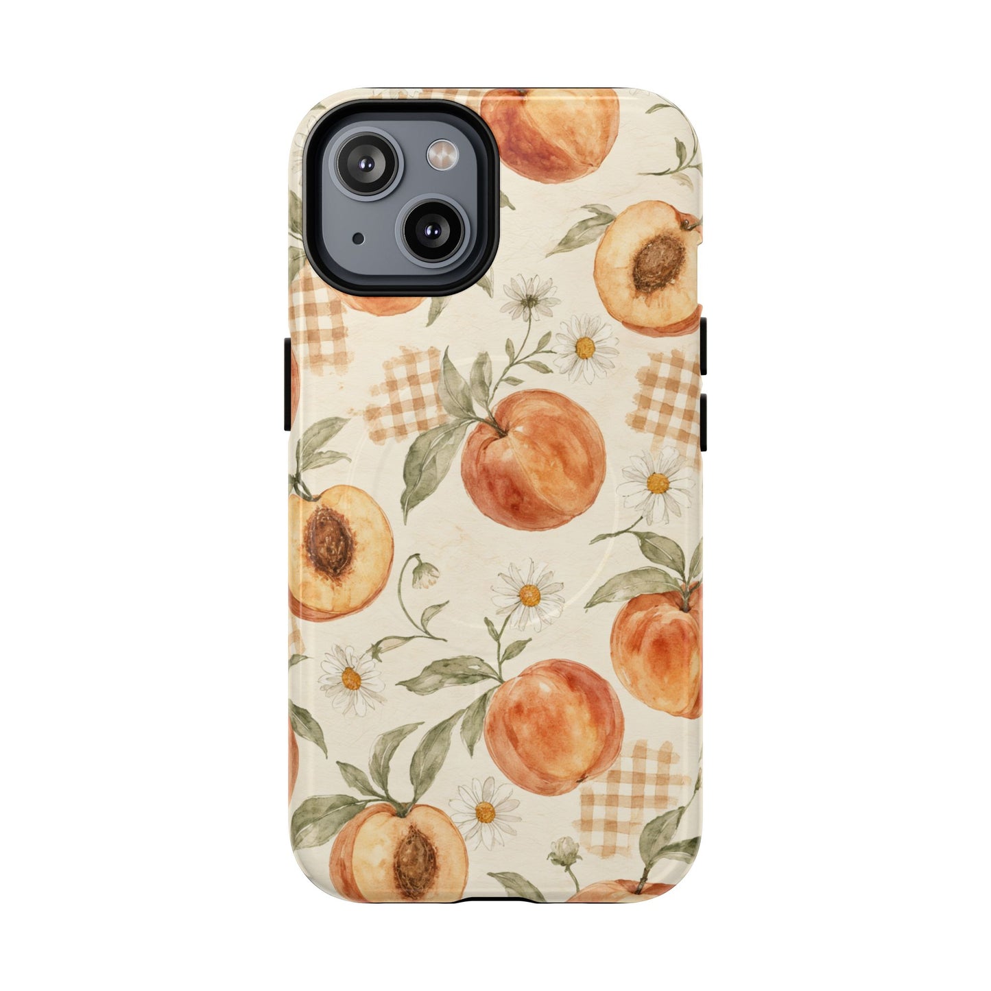 Peachy Gingham Magnetic Case