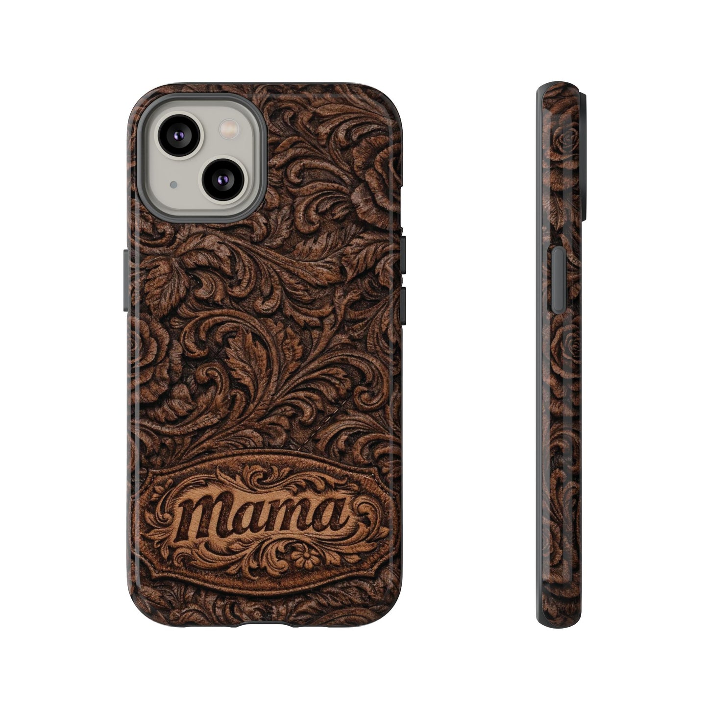 Carved Floral Mama Tough Case