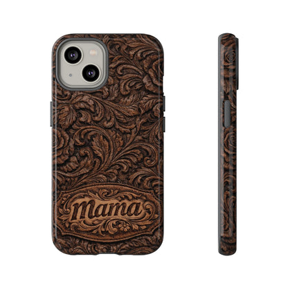 Carved Floral Mama Tough Case