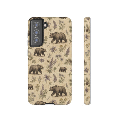 Floral Bear Tough Case