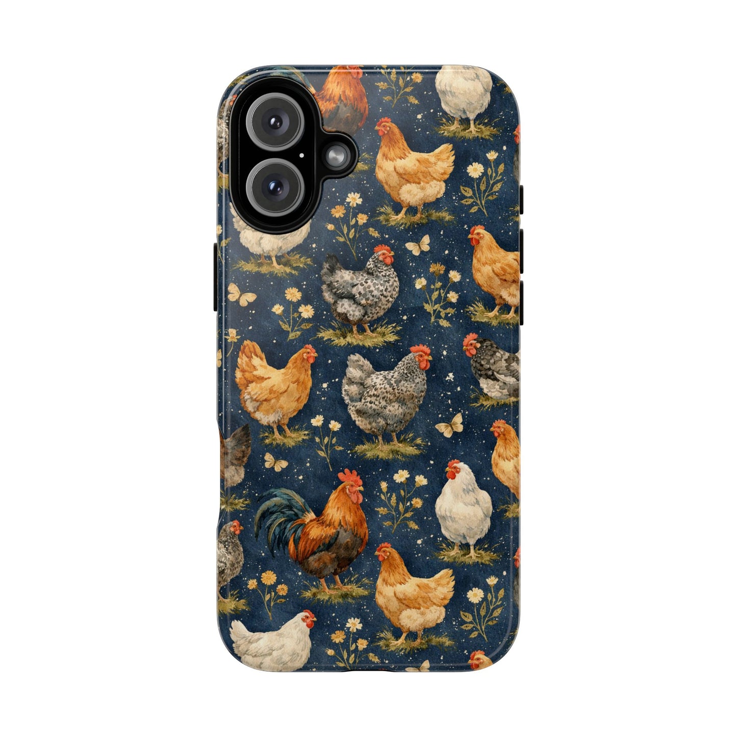 Indigo Chickens Tough Case