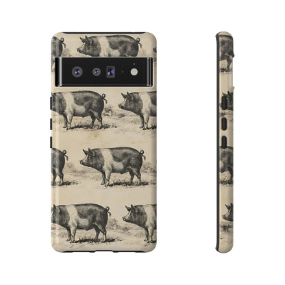 Vintage Pigs Tough Case