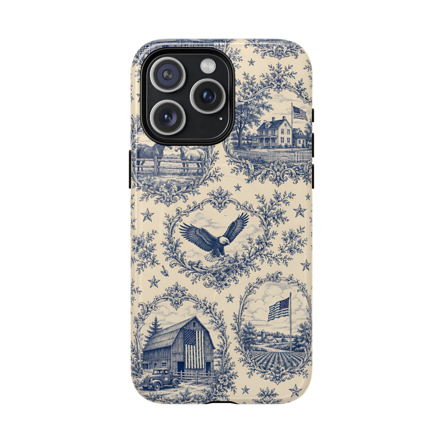 USA Toile Magnetic Case