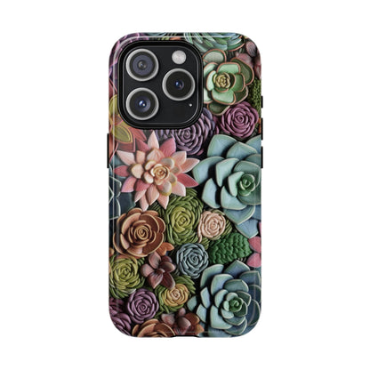 3d Succulent Flower Magnetic Case